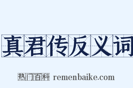 真君传反义词是什么意思的图片